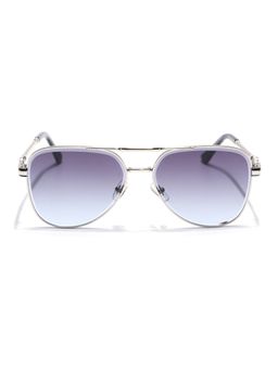 Voyage - Silver Aviator Blue Sunglass 35018 (57)
