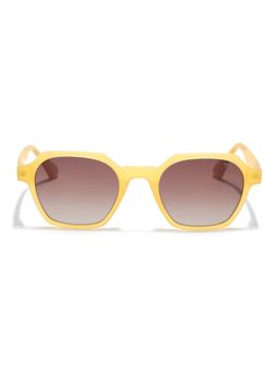 Voyage - Yellow Round Brown Sunglass 7101 (48)