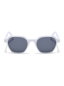 Voyage - White Round Black Sunglass 7101 (48)