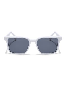 Voyage - White Rectangle Black Sunglass 7112 (53)
