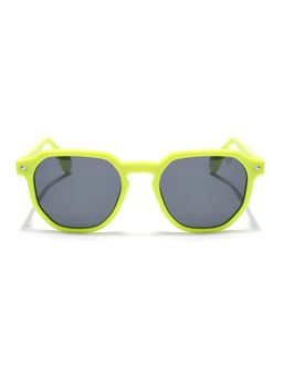 Voyage - Yellow Round Black Sunglass 7122 (50)