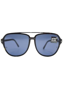 Montblanc - Brown/Havana Full Blue Sunglass MB407S 60 55V (60)
