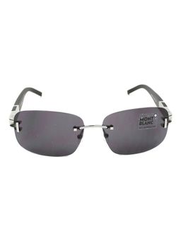 Montblanc - Shiny Light Grey Rimless Sunglass MB408S 60 14A (60)