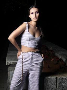 Odette - Interlinked Matte Black and Gold Chain Belt