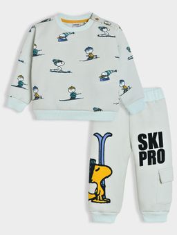 Mi Arcus - Peanuts Snoopy Printed Full Sleeves Sweatshirt & Joggers (Set of 2)
