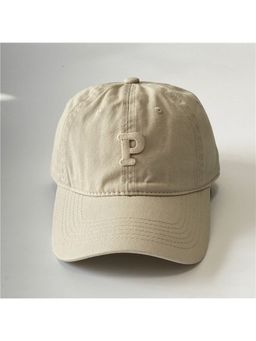 Drunken - Men Embroidered Cap-Cream