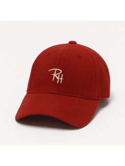 Drunken - Men Embroidered Cap-Maroon