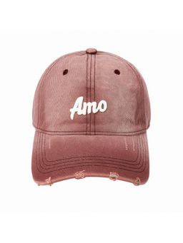 Drunken - Men Embroidered Cap-Mauve