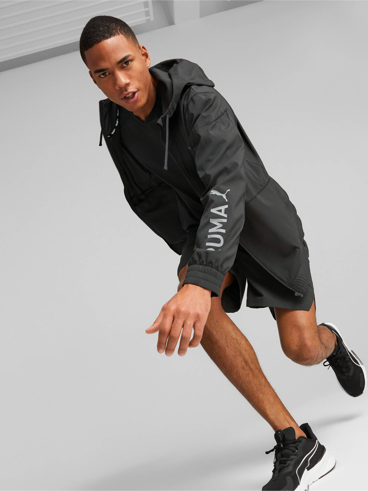 Buy Puma Fit Woven Mens Black Jacket Online