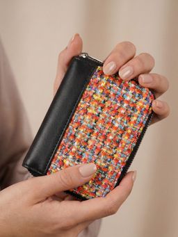 The House Of Ganges - Multi-Color Alexandra Handloom Wallet (S)