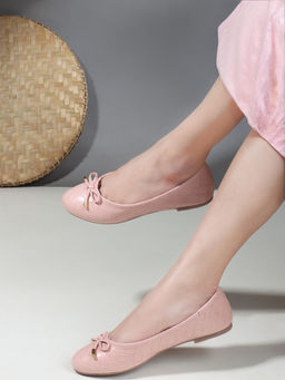 Carlton London - Women Pink Casual Slip On Ballerinas