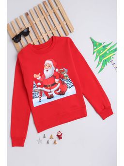 Ninos Dreams - Unisex Christmas Full Sleeves with Santa & Christmas Tree Sweatshirt