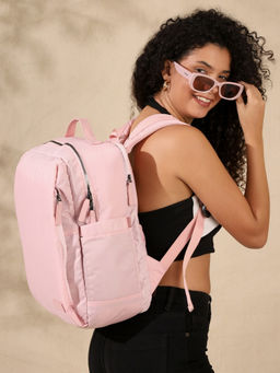 VISMIINTREND - 40L Capacity Unisex Fits 17 Laptop Stylish Travel Backpack - Pink