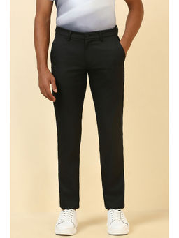 Allen Solly - Charcoal Solid Slim Fit Trouser