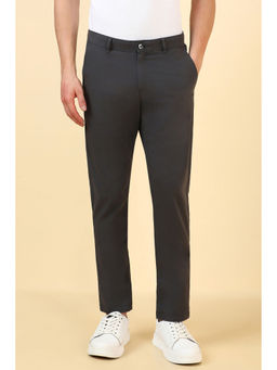 Allen Solly - Charcoal Solid Slim Fit Trouser