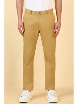 Allen Solly - Khaki Solid Slim Fit Trouser
