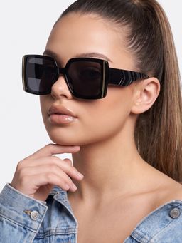 Twenty Dresses by Nykaa Fashion - Uv Protected Lens Black Sunglasses