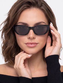 Twenty Dresses by Nykaa Fashion - Uv Protected Lens Black Sunglasses