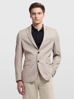 Arrow - Men Body Tailored Fit Formal Heathered Blazer