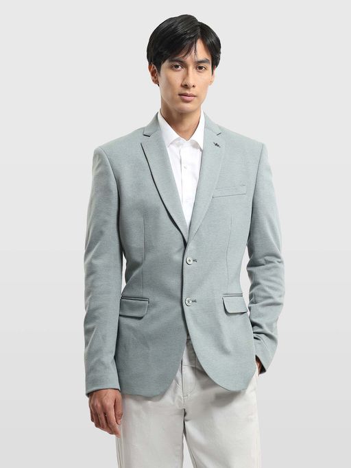 Arrow Men Zero Calorie Slim Fit Heathered Blazer