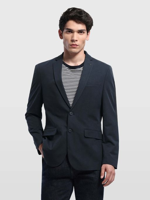 Arrow Men Zero Calorie Slim Fit Heathered Blazer