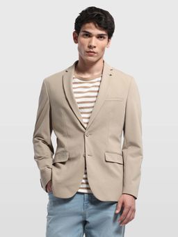 Arrow - Men Zero Calorie Slim Fit Heathered Blazer