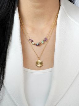 SWASHAA - Serina Layered 18K Gold Plated Necklace