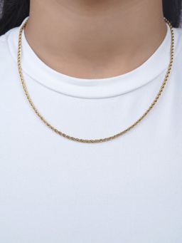 SWASHAA - Women's Gold Rope Necklace