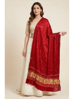 MUFFLY - Gajji Silk Bandhani Inspired Dupatta