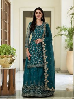 Trendmalls - Kurta Lehenga Set with Dupatta