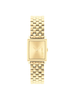 Calvin Klein - Women Quartz Yellow Rectangular Shape Dial Watch - 25000003 (M)