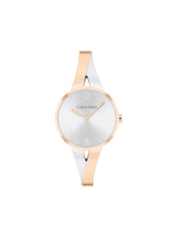 Calvin Klein - Women Quartz Silver Round Shape Dial Watch - 25100028 (M)