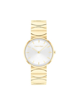 Calvin Klein - Women Quartz White Round Shape Dial Watch - 25100043 (M)