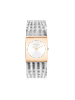 Calvin Klein - Women Quartz Silver Square Shape Dial Watch - 25100063 (M)