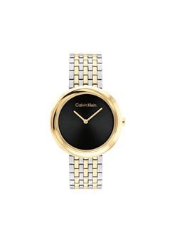 Calvin Klein - Women Quartz Black Round Shape Dial Watch - 25100071 (M)