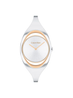 Calvin Klein - Women Quartz Silver Round Shape Dial Watch - 25200393 (M)