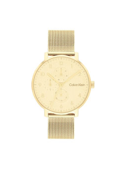 Calvin Klein - Women Quartz Gold Round Shape Dial Watch - 25200403 (M)