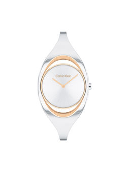 Calvin Klein - Women Quartz Silver Round Shape Dial Watch - 25200424 (M)