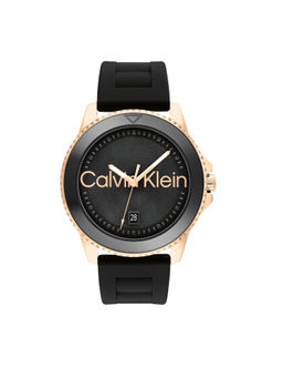 Calvin Klein - Men Quartz Black Round Shape Dial Watch - 25200426 (M)
