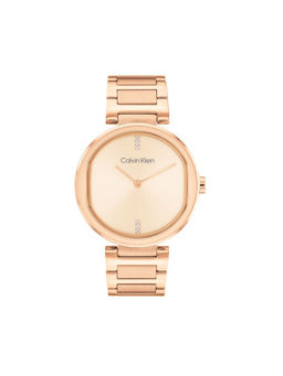 Calvin Klein - Women Quartz Rose Gold Round Shape Dial Watch - 25200431 (M)