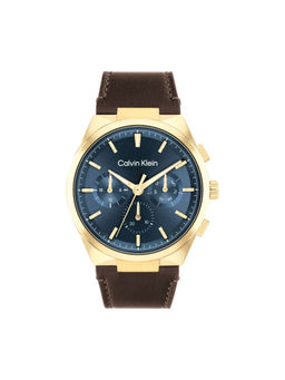 Calvin Klein - Men Quartz Blue Round Shape Dial Watch - 25200445 (M)