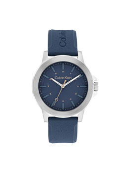 Calvin Klein - Men Quartz Blue Round Shape Dial Watch - 25200470 (M)