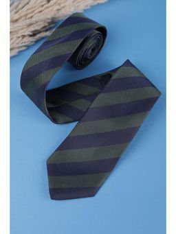 Allen Solly - Men Navy Blue Stripe Casual Tie
