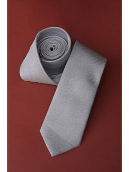 Louis Philippe - Men Grey Textured Tie