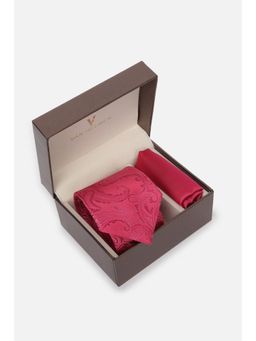 Van Heusen - Men Pink Party Tie & Pocket Square