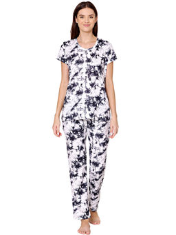 Bodycare - Womens Spandex Tie & Dye Printed Tshirt & Pyjama Bsls13002