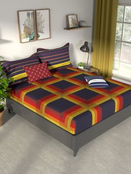 Nautica - 100% Premium Cotton King Bedsheet with 2 Pillow Covers