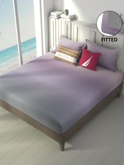 Nautica - Premium Cotton Fitted King Bedsheet with Elastic Corners