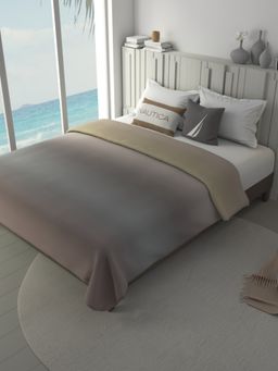 Nautica - 100% Premium Cotton Queen Blanket with Pure Cotton Flannel Filling