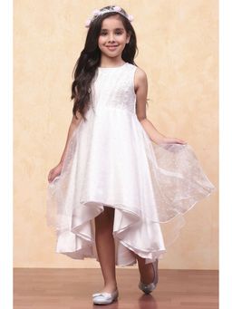 Biba - White Organza Embellished Midi Dress